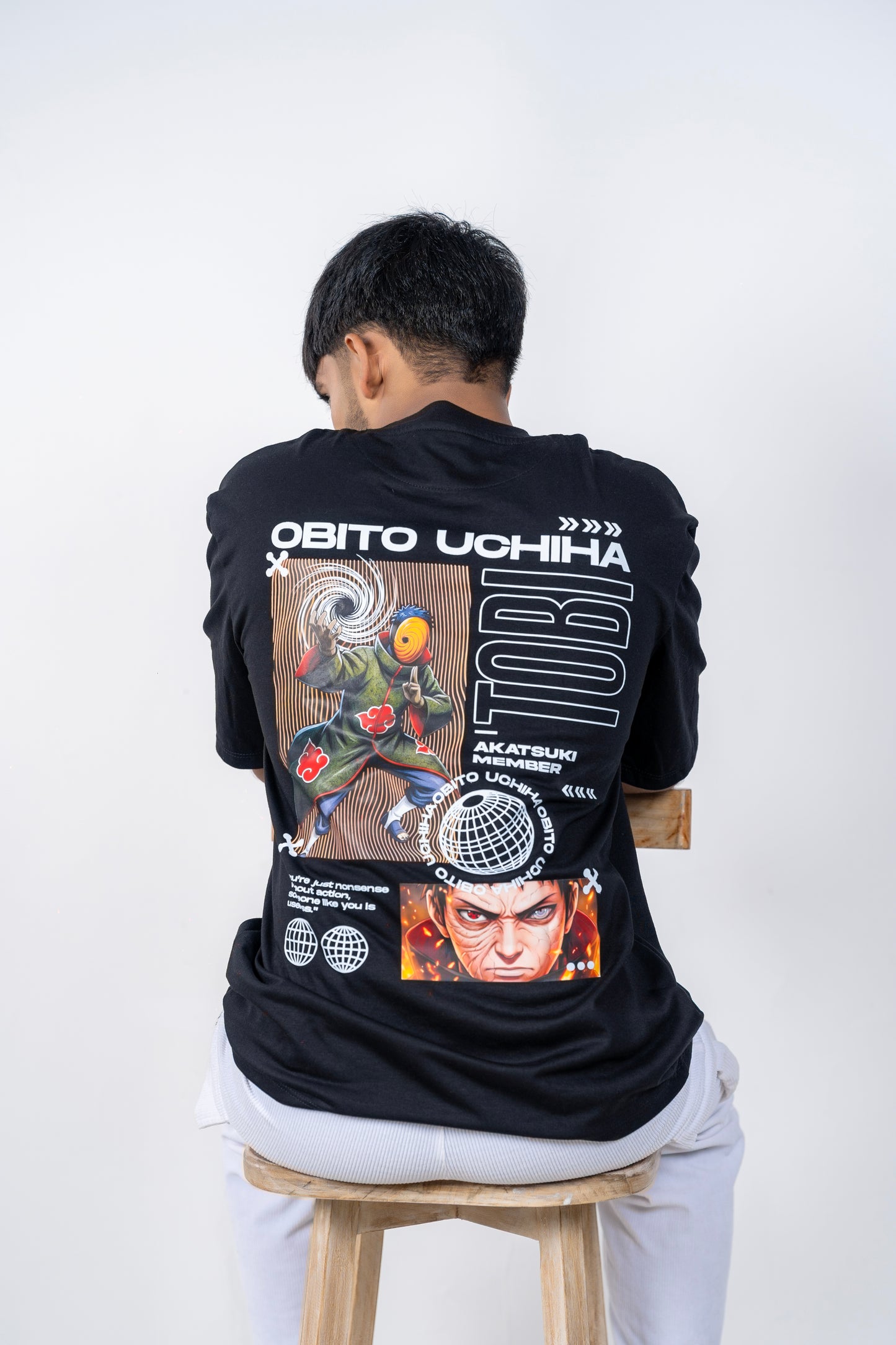 Obito Uchiha Back Printed Oversized Tee