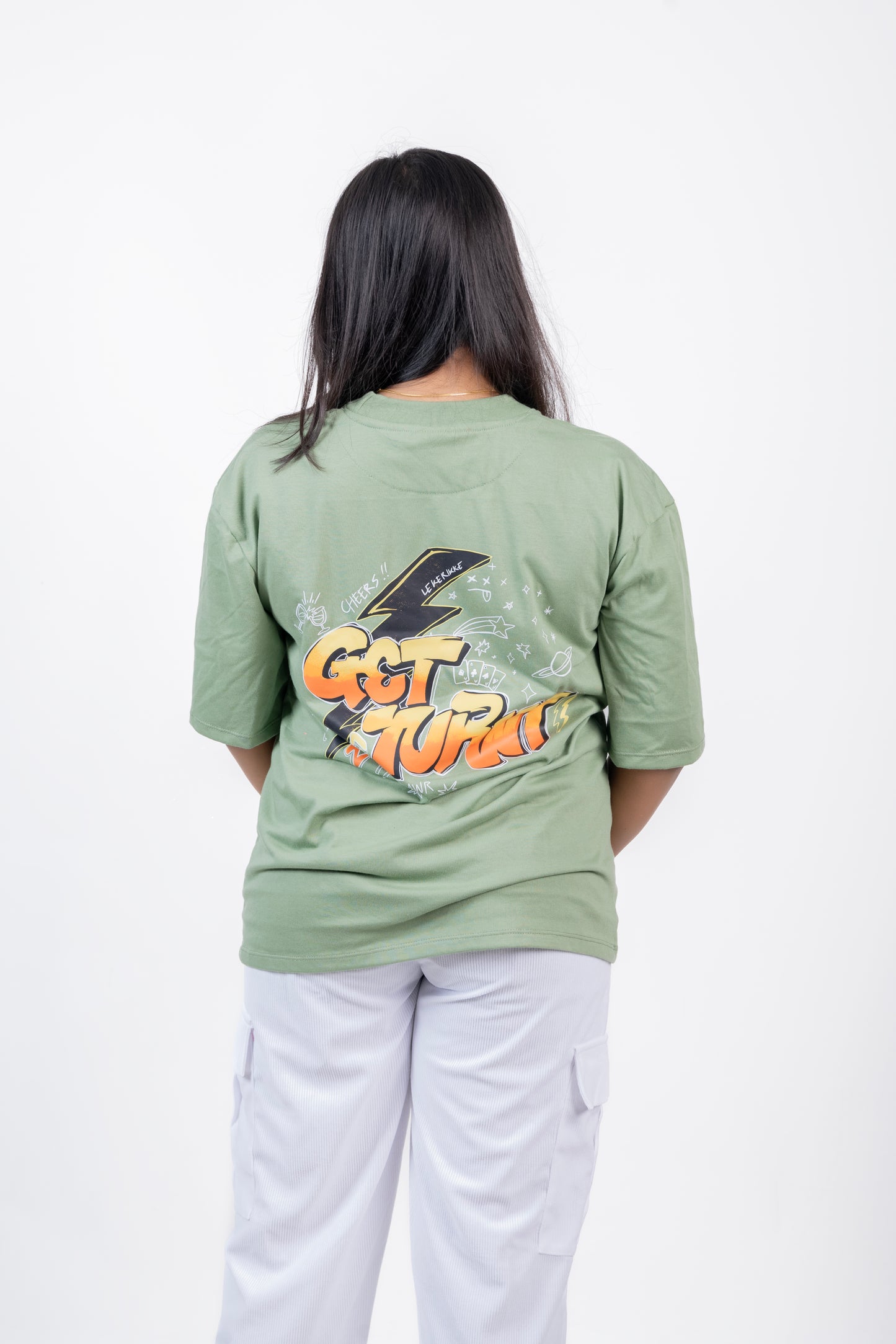 Get Turnt Backprinted Oversized Tee