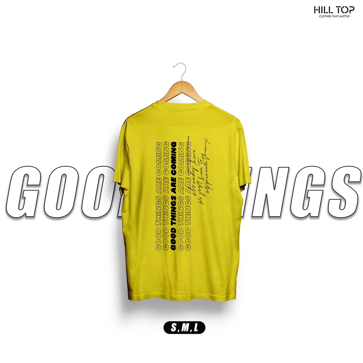 Typography #2 Back Printed Oversized Tee