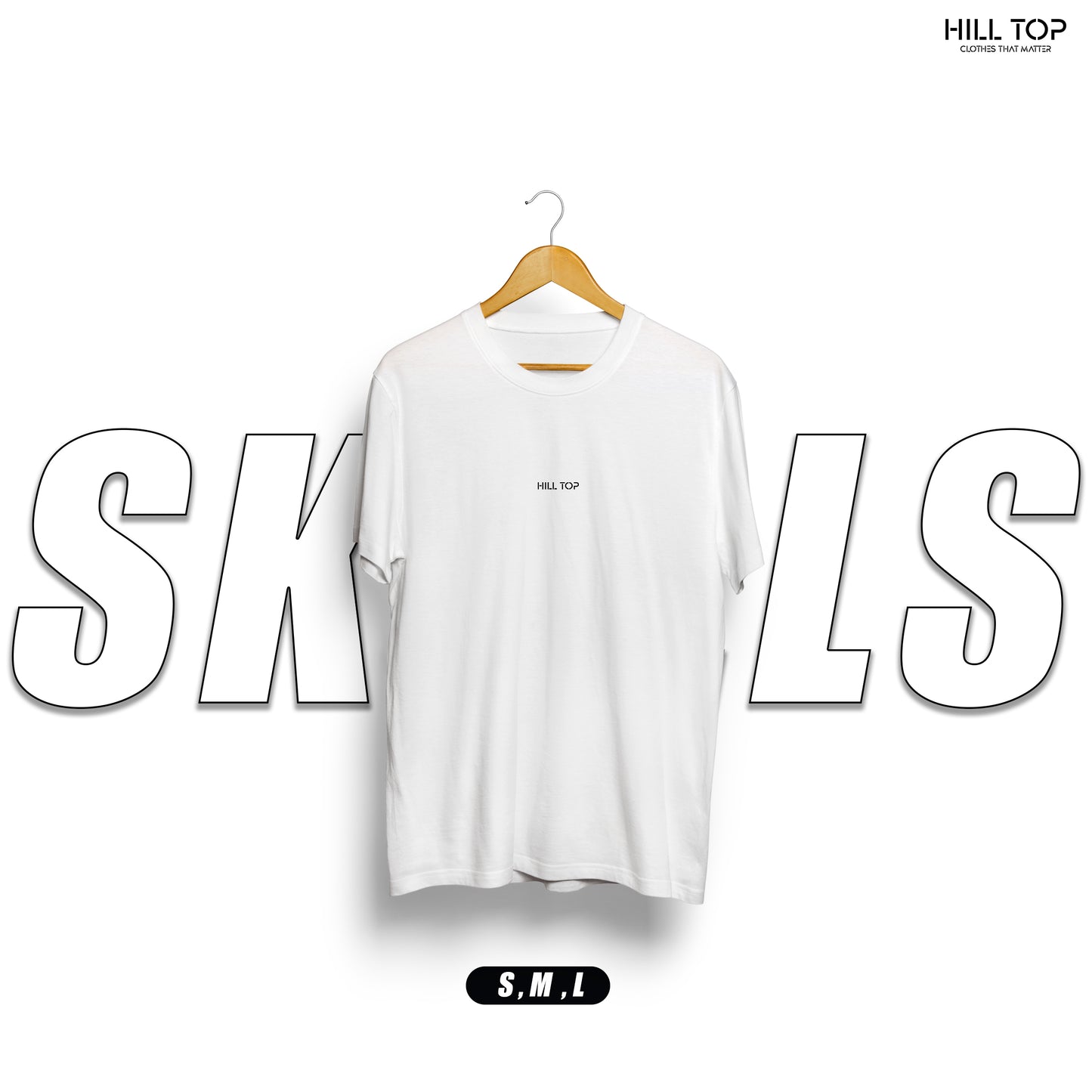 Skulls Back Printed Oversized Tee