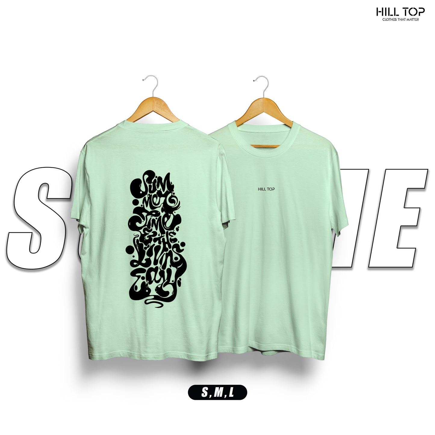 Typography Back Printed Oversized Tee