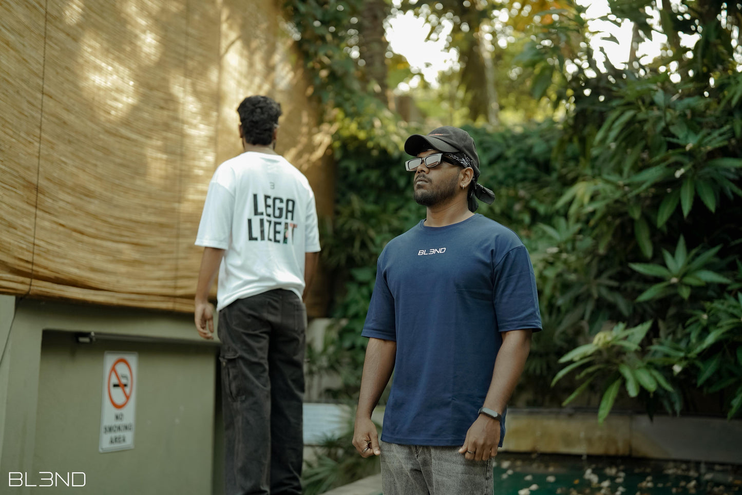 Legalize It Back Printed Oversized Tee by BL3ND