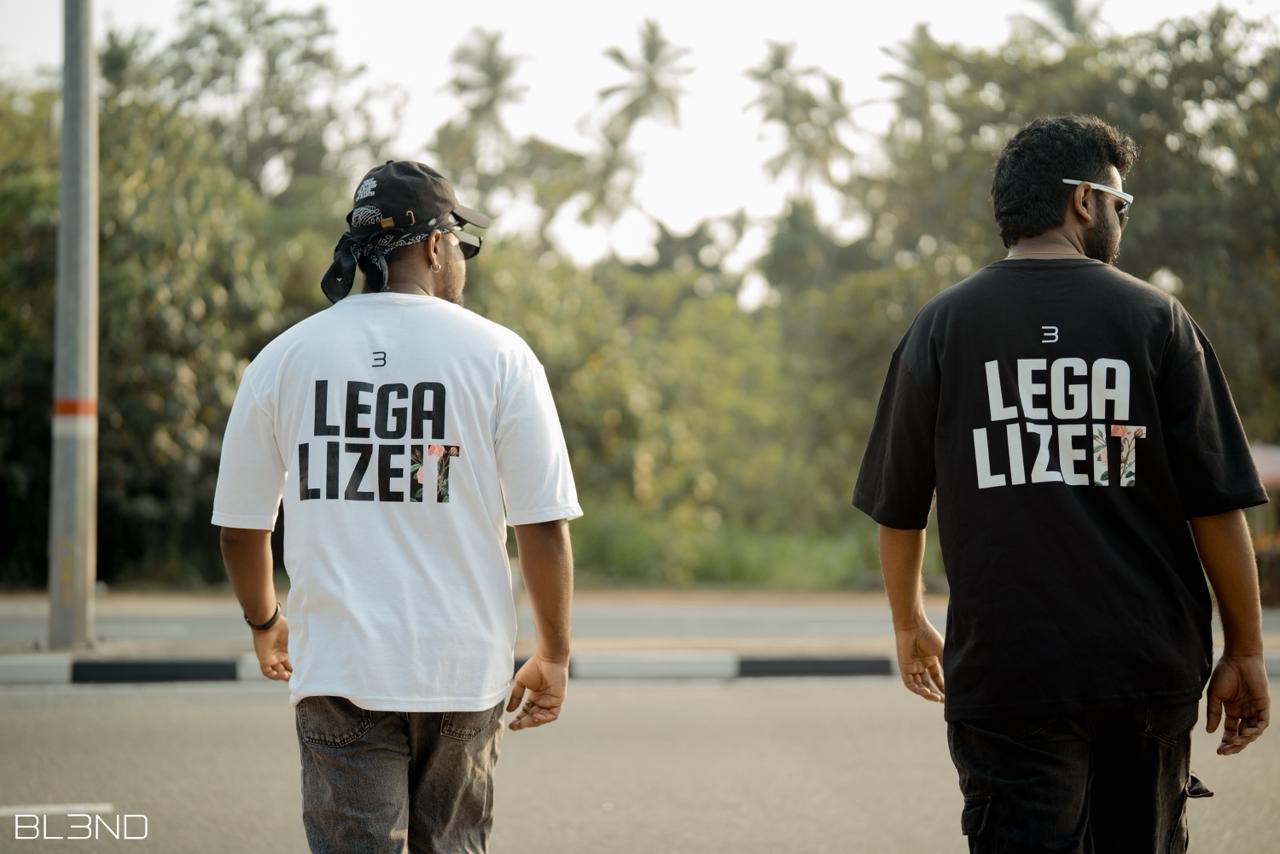 Legalize It Back Printed Oversized Tee by BL3ND