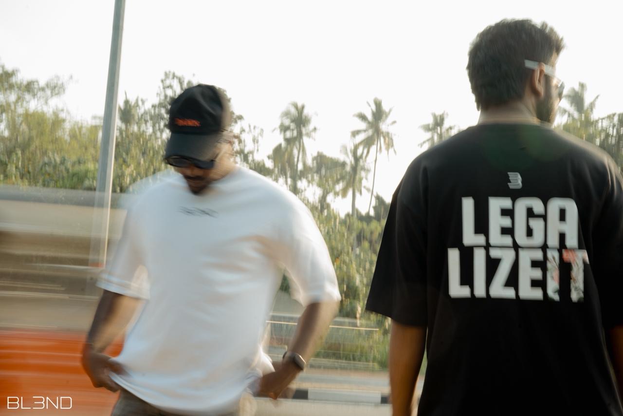 Legalize It Back Printed Oversized Tee by BL3ND