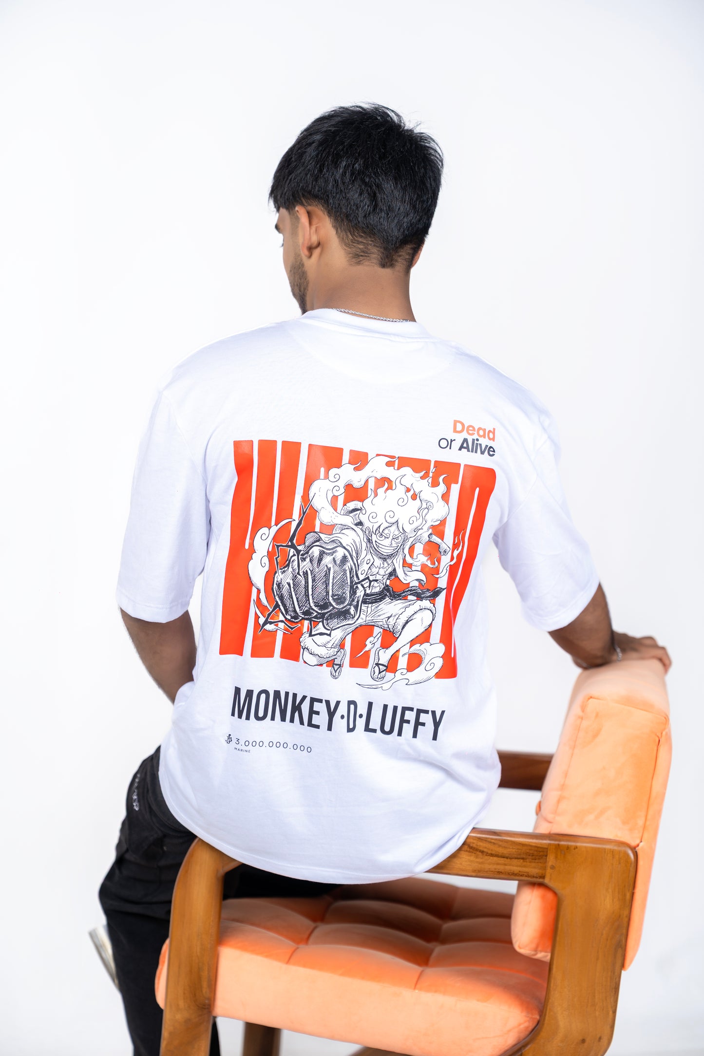 Monkey D Luffy Back Printed Oversized Tee