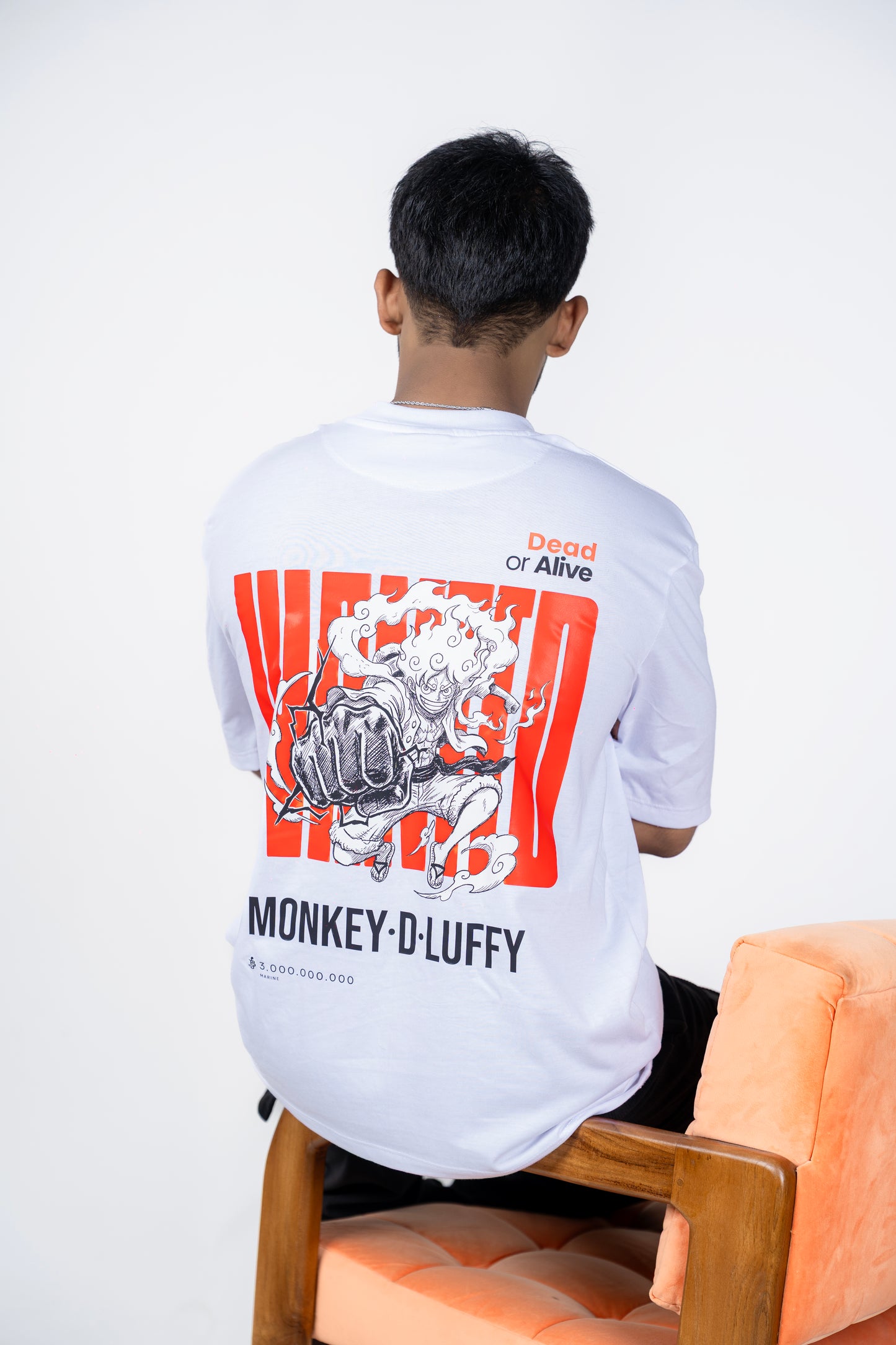 Monkey D Luffy Back Printed Oversized Tee