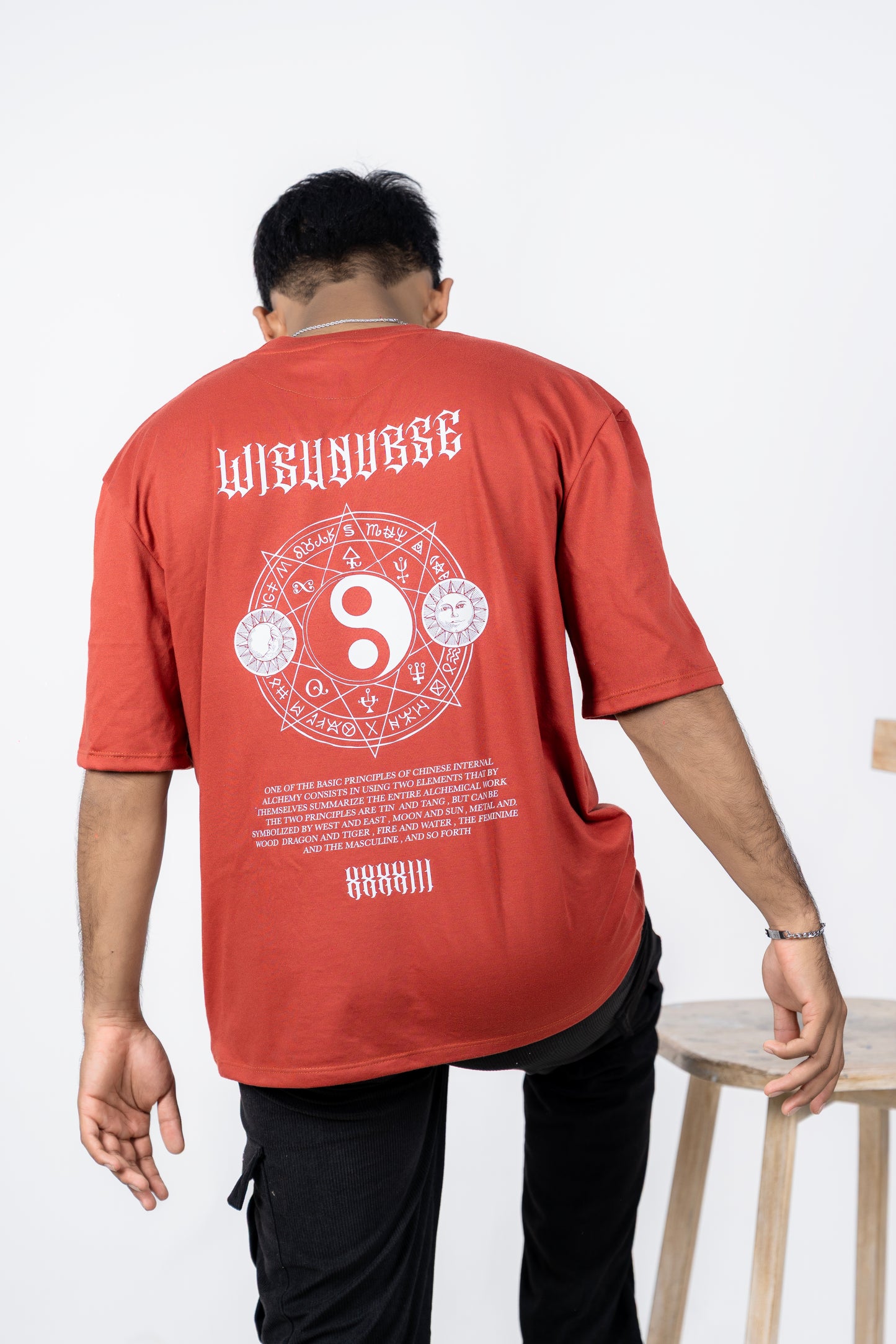 WISHVERSE Back Printed Oversized Tee