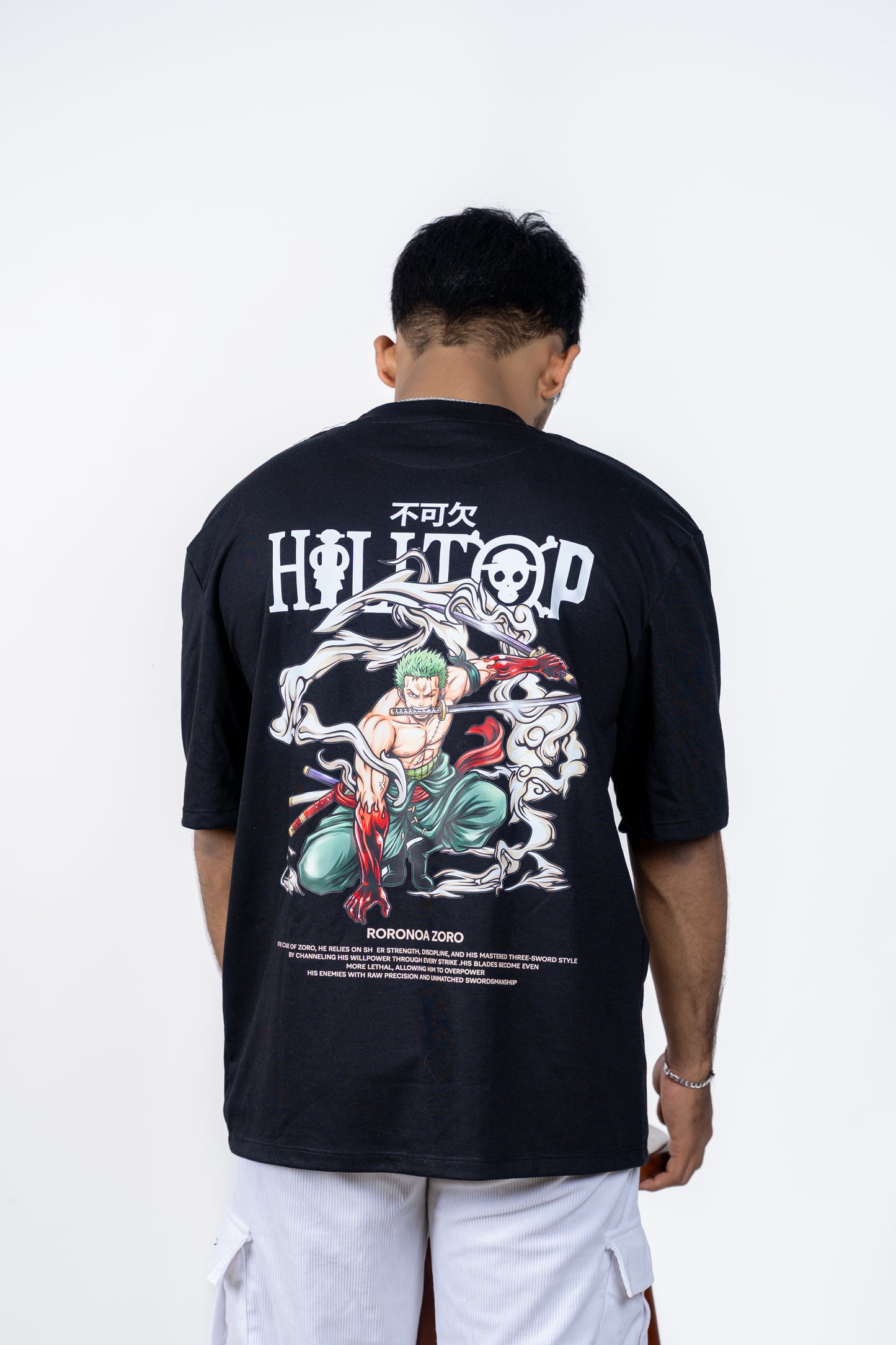 Roronoa Zoro Back Printed Oversized Tee
