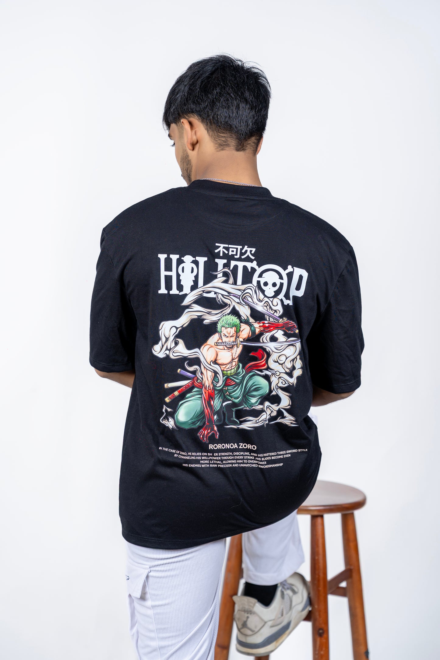 Roronoa Zoro Back Printed Oversized Tee