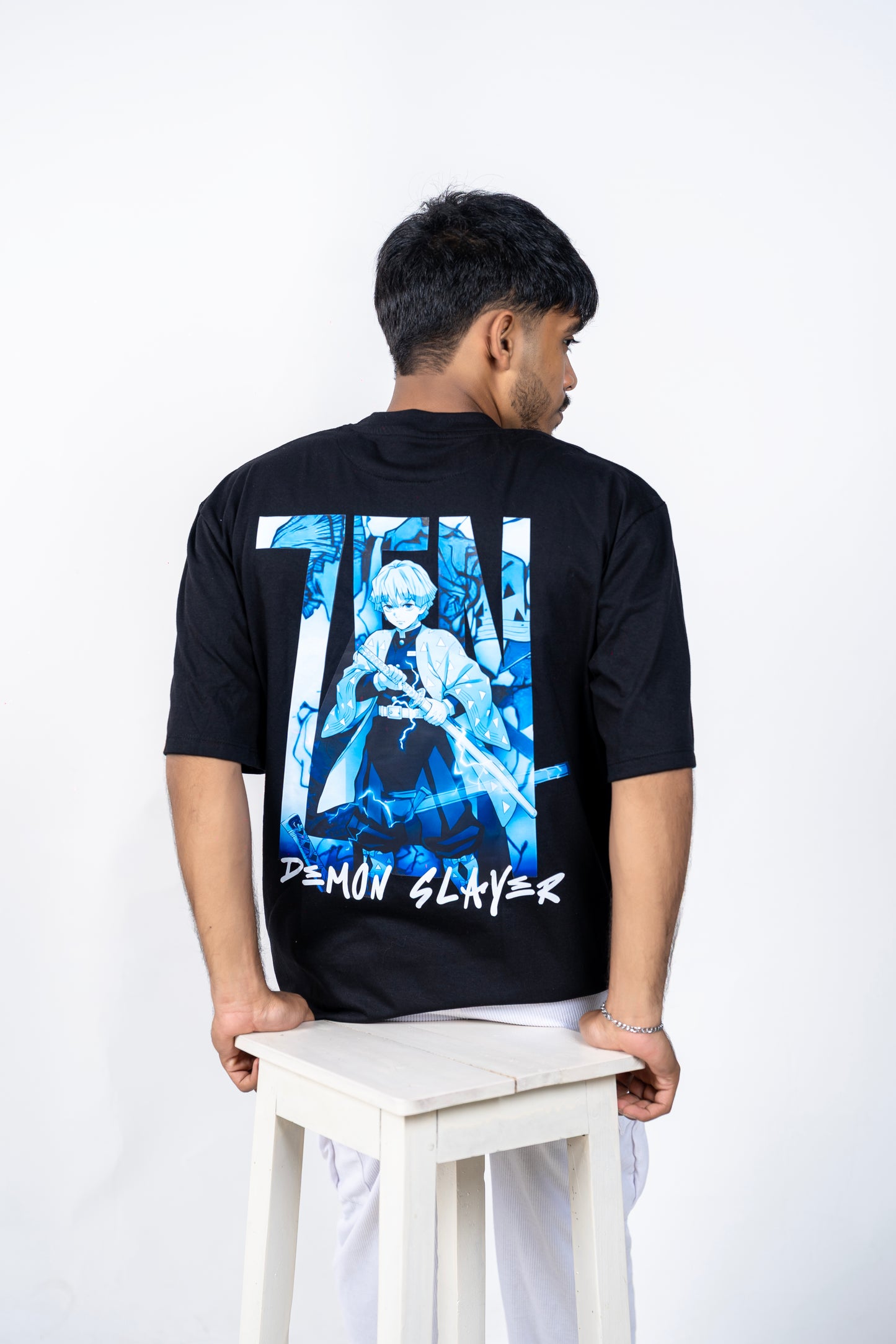 Zenitsu Back Printed Oversized Tee