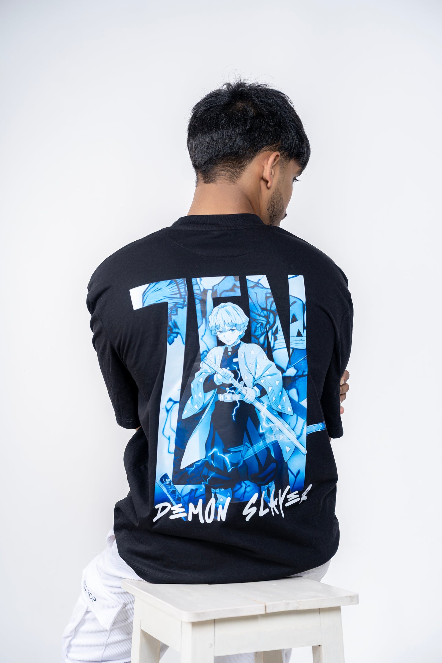 Zenitsu Back Printed Oversized Tee