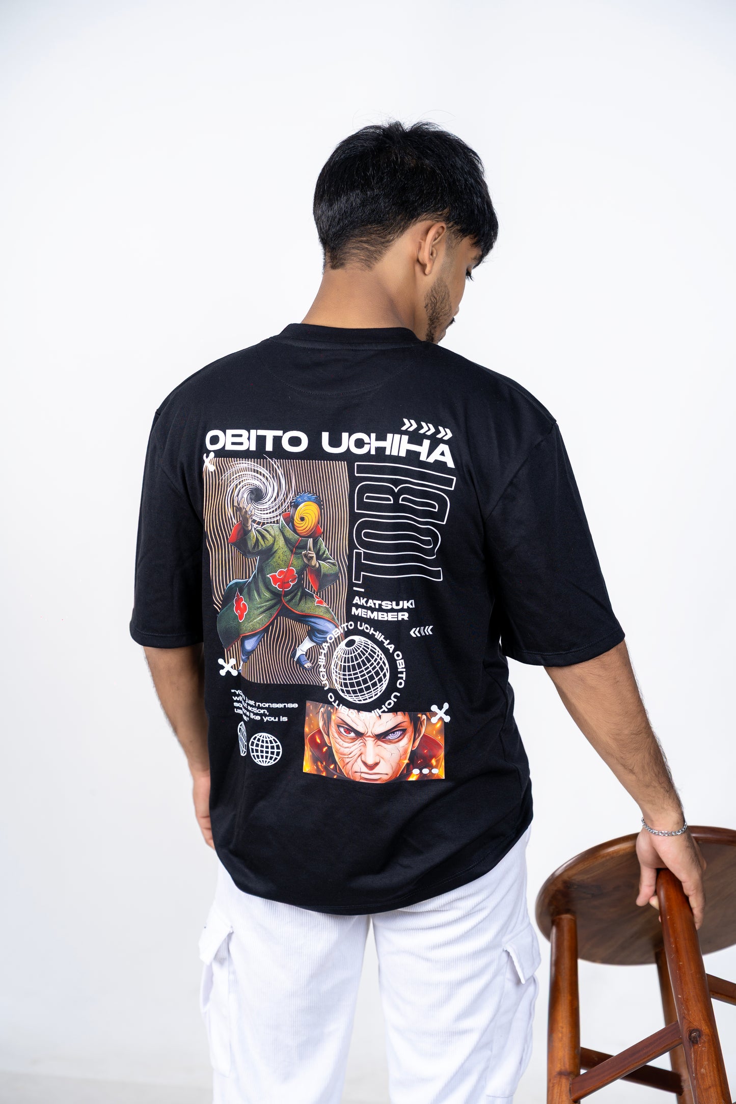 Obito Uchiha Back Printed Oversized Tee
