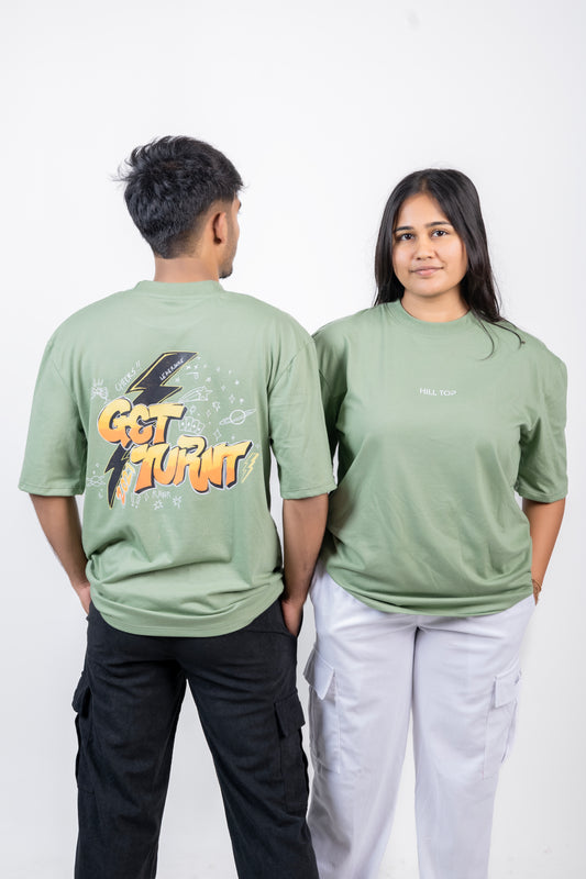 Get Turnt Backprinted Oversized Tee