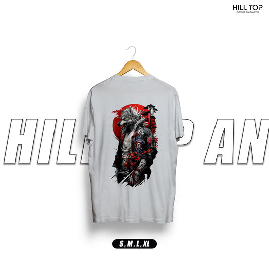 Ninja Fox Oversized Back Printed Tee