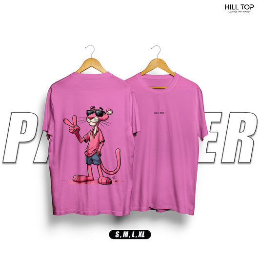 Pink Panther Back Printed Oversized Tee