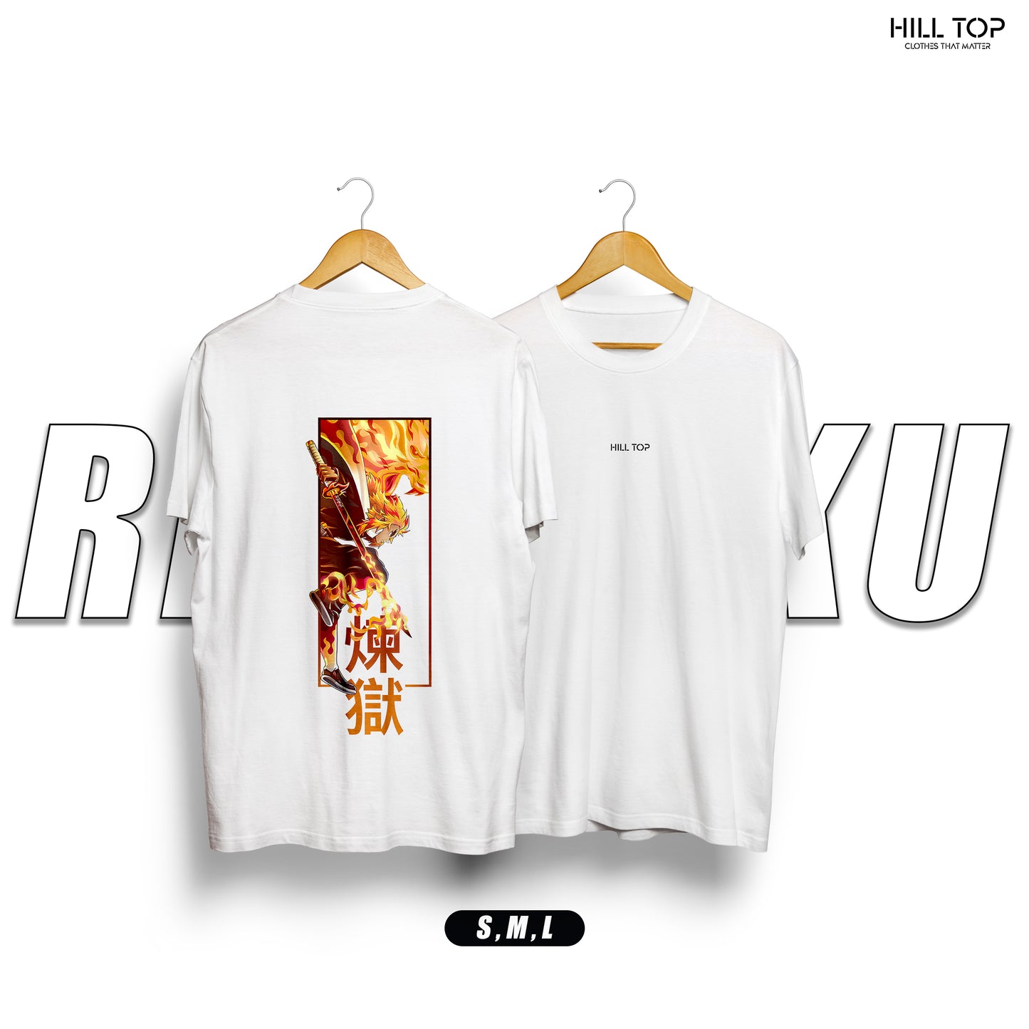 Rengoku Back Printed Oversized Tee